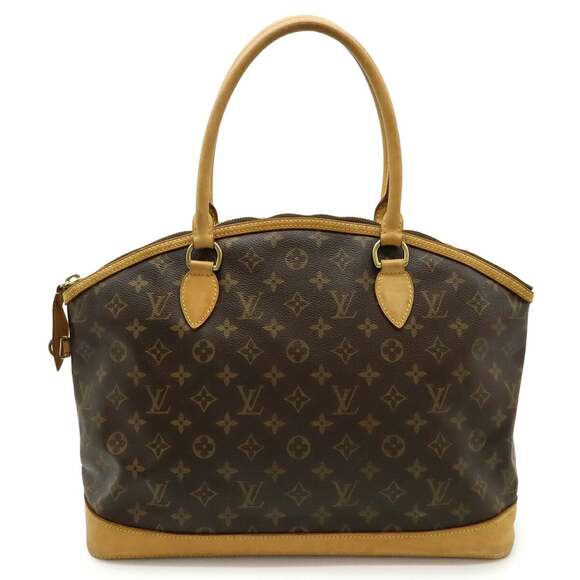LOUIS VUITTON Authentic Brown Monogram Lockit Shoulder Bag